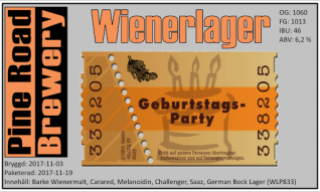 Wienerlager med enbart Barke Wienermalt som basmalt